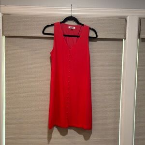 BB Dakota Coral Sleeveless Button-Down Dress